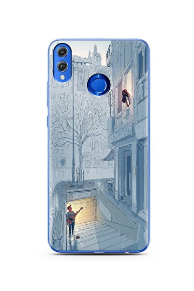 Spoyi Serenat Tasarımlı Süper Şeffaf Silikon Telefon Kılıfı Huawei Honor 8x