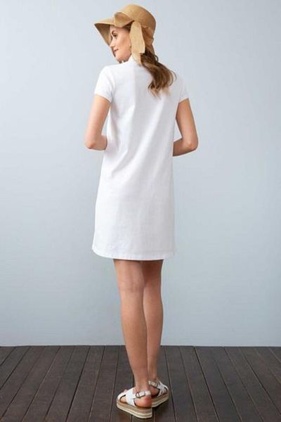 U.S. Polo Assn. Λευκό Γυναικείο Φόρεμα