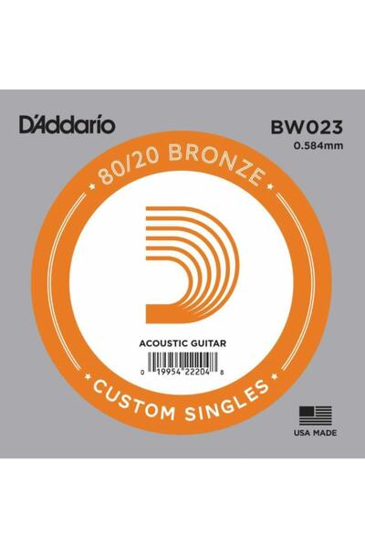 Generic Brand D'addario akustična gitara 80/20 bronzana jedna žica .023 - Bw0...