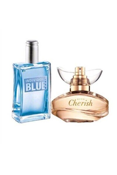 AVON Indıvıdual Blue Edt 100ml Erkek + Cherish Edp 50ml Kadın KM212445
