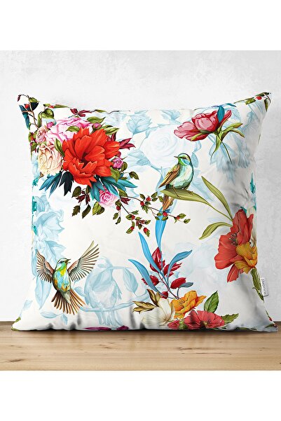 Realhomes Husă de pernă decorativă din piele de căprioară cu două fețe, cu de...