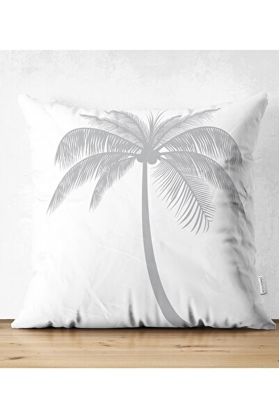 Realhomes Față de pernă modernă cu două fețe din piele întoarsă cu model de p...