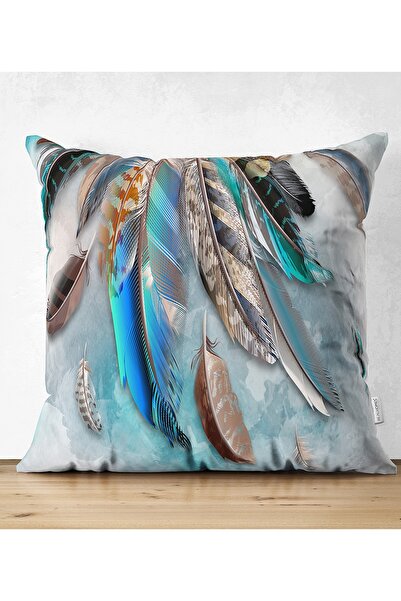 Realhomes Μοντέρνο κάλυμμα μαξιλαριού ριχτάρι σουέτ διπλής όψεως με σχέδιο πουλί