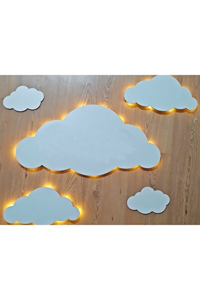 DENİZ TASARIM Bulutlu Bebek Odası Duvar Aydınlatma Seti