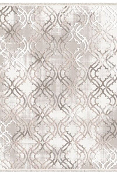 İpek Halı Gaspara 14559 Bej 160*230 Ebatı Kesim Hizmeti Bulunur