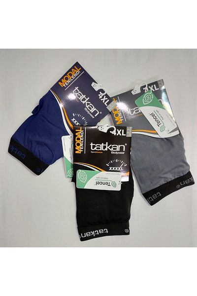 tatkan Eco Soft Modal Boxer Extra Battal 3 Τεμάχια