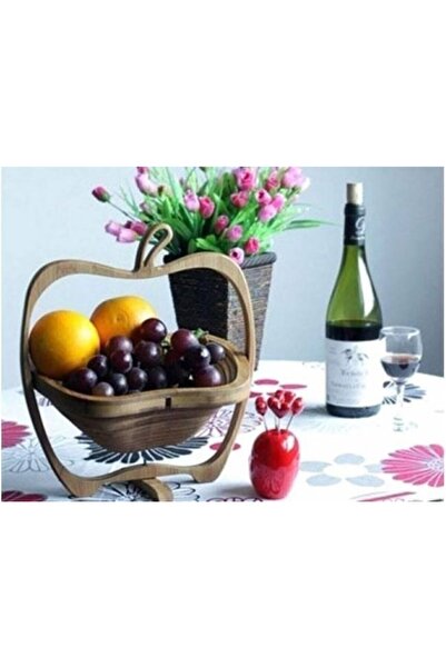 Liza Home Διακοσμητικό πτυσσόμενο καλάθι ψωμιού από μπαμπού πολλαπλών χρήσεων