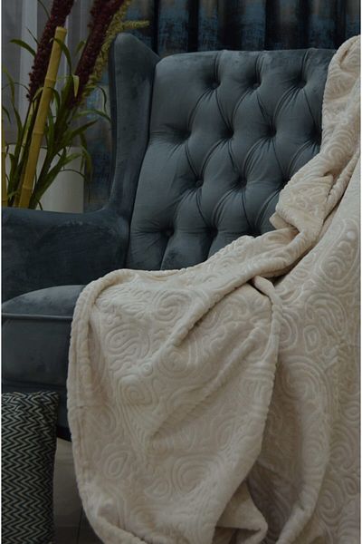 Pırlanta Mefruşat Одеяло от норка за всички сезони в цвят капучино - 180 x 220