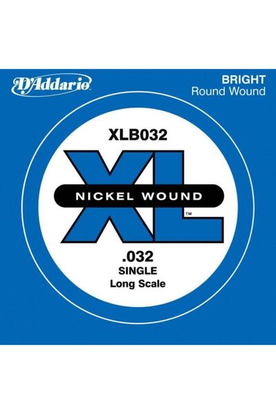 Daddario D'addario Nickel Wound Single Long Scale 032  Tek Tel Bas Gitar Telleri
