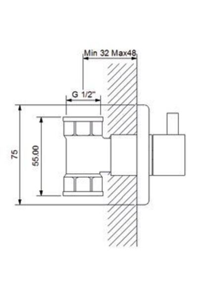 Newarc Stop Valves Maximal Stop Valve - Chrome