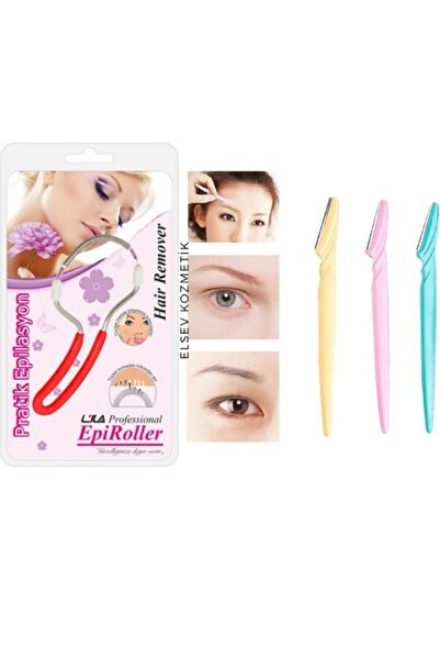 Lila طقم ماكينة حلاقة للحواجب مكون من 3 قطع وحواجب ربيعية من Epiroller، مجموع...