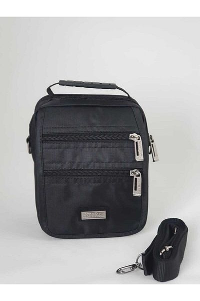 SEVENTEEN Black Fabric Hand and Shoulder Bag Syh 3497