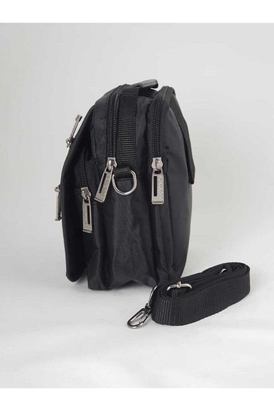 SEVENTEEN Black Fabric Hand and Shoulder Bag Syh 3497