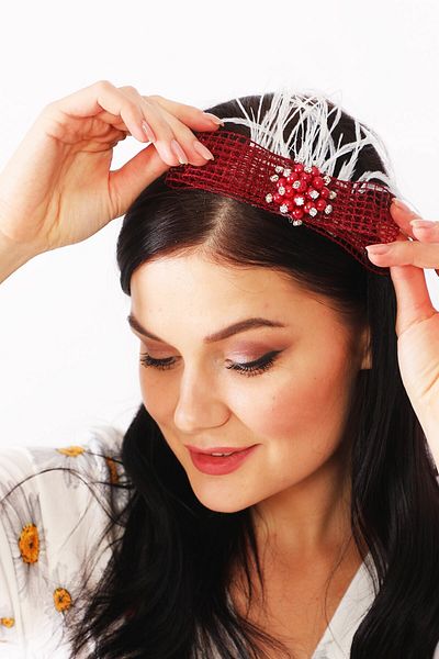 lohusahamile Liam Claret Red Maternity Crown