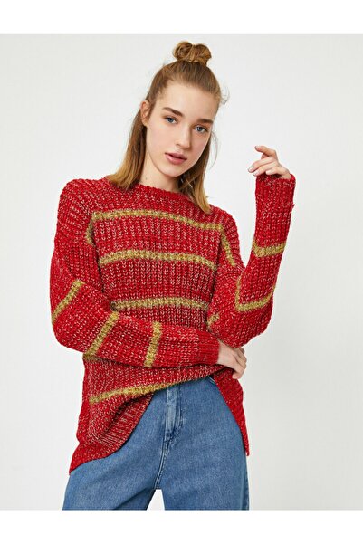 Koton Pulover de damă cu detalii roșii la spate