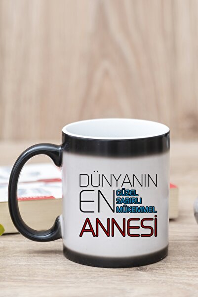 Hediyedukkani Dünyanın En İyi Annesi Baskılı Sihirli Kupa Bardak