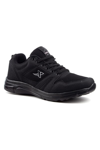 XStep Men's Black Mesh Sports Shoes 020