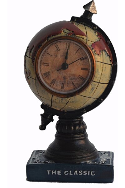 Genel Markalar Dekoratif Dünya Şeklinde Masa Saati Ofis Masa Aksesuarı Ev Dekor