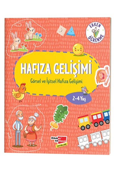 Dikkat Atölyesi Yayınları 2-4 Yaş Evde Etkinlik Hafıza Gelişimi (görsel Ve Iş...