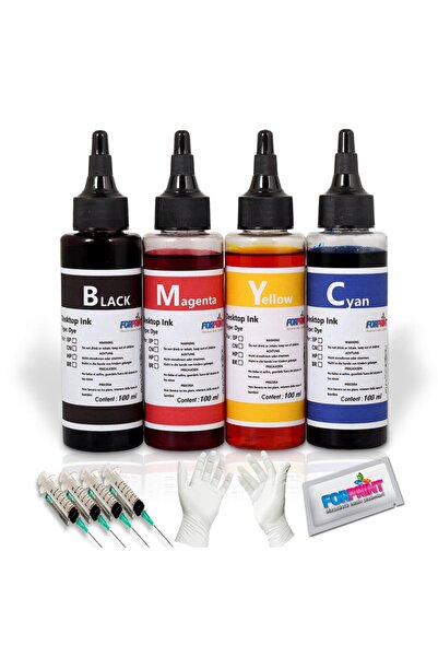 FORPRİNT Epson L1300,l365,l386,l565 Uyumlu 4 Renk Mürekkep Seti 4x100ml