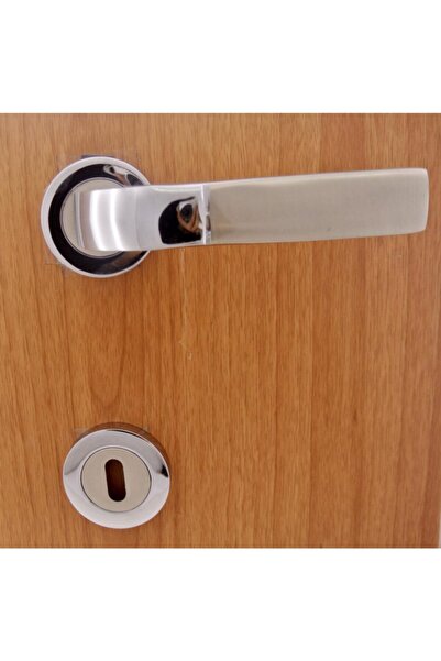 Dooraks Ares Rozetli Kapı Kolu Krom Saten Wc