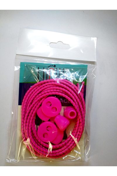 LUCKY 100cm White Elastic Shoe Laces with Smart Device