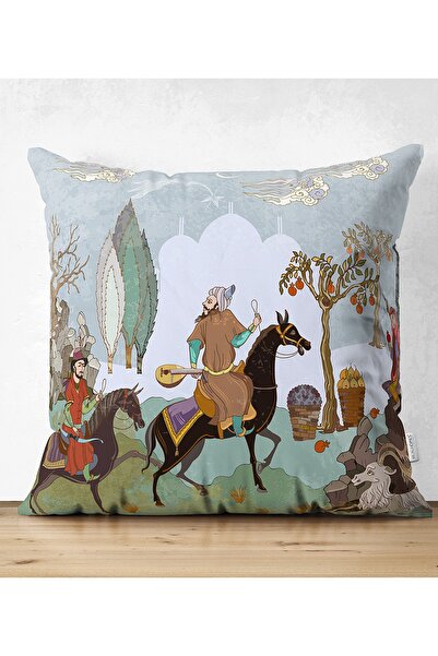 Realhomes Husă de pernă cu două fețe, design special, din piele întoarsă de cal