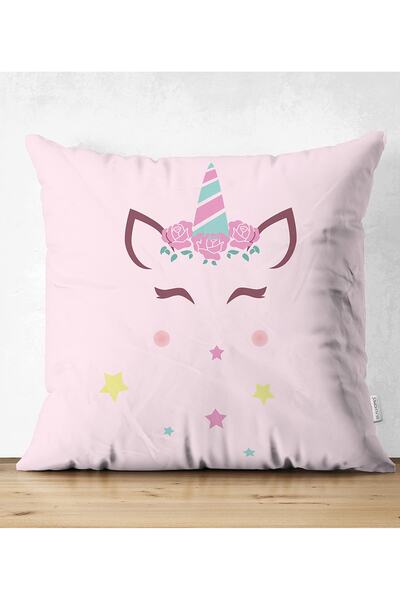 Realhomes Двосторонній цифровий принт для дитячої кімнати - замшева подушка т...