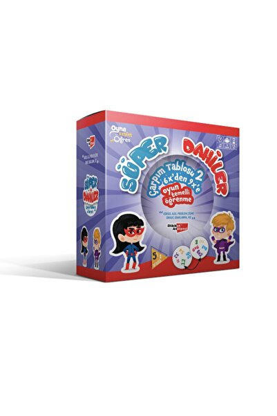 Dikkat Atölyesi Yayınları Süper Dahiler Oyunu Çarpım Tablosu 2 (6x’den 9x’e)