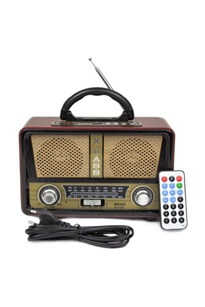 M90 M-112bt Şarjlı Nostaljik Bluetooth Fm Radyo Usb/sd/mp3