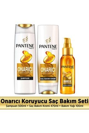 Pantene Onarici Ve Koruyucu Set Sampuan Sac Kremi Yag Fiyati Yorumlari Trendyol