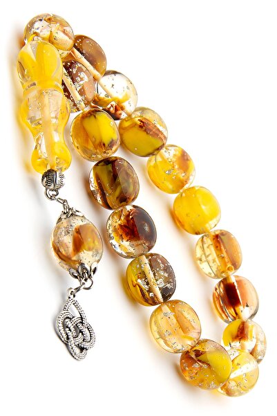 OTTOTESBİH Mărgele de rugăciune pentru bărbați, 14x15 mm, mascota, transparen...