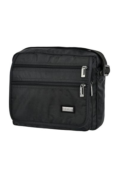 SEVENTEEN Men's Black Horizontal Hand and Shoulder Bag