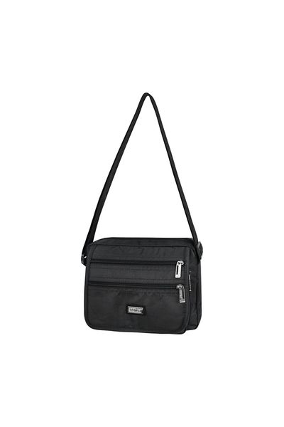 SEVENTEEN Men's Black Horizontal Hand and Shoulder Bag