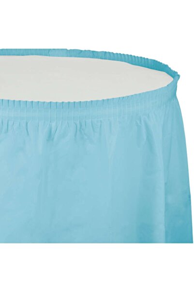 Parti Dünyası Bebek Mavisi Masa Eteği