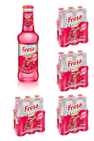 FREŞA Extra Nar Aromalı Vitaminli Madensuyu Koli 24 X 200 ml