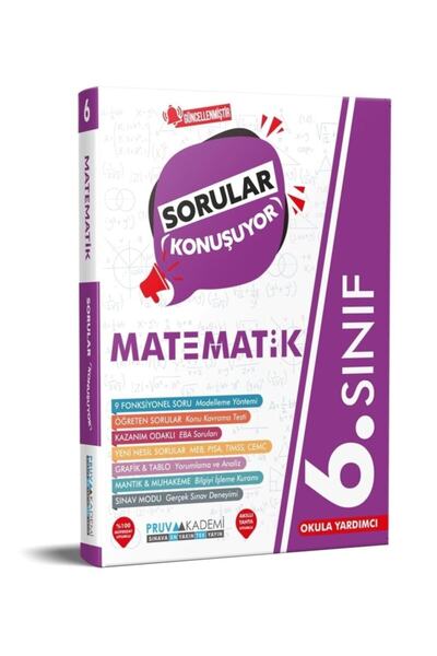 Pruva Akademi 6.sınıf Matematik Güncel Sorular Konuşuyor Soru Bankası