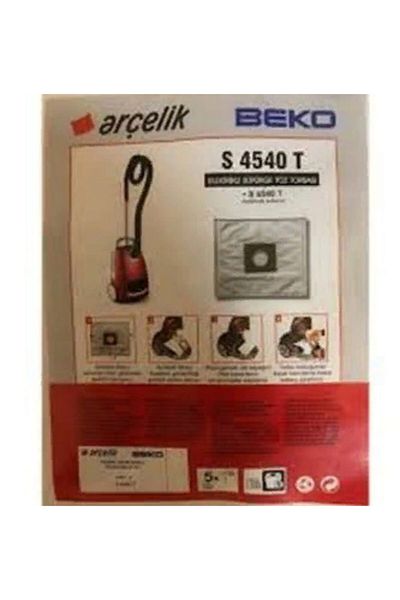 Arçelik Beko S 4540 T - 10 Pieces Vacuum Cleaner Dust Bag Cloth