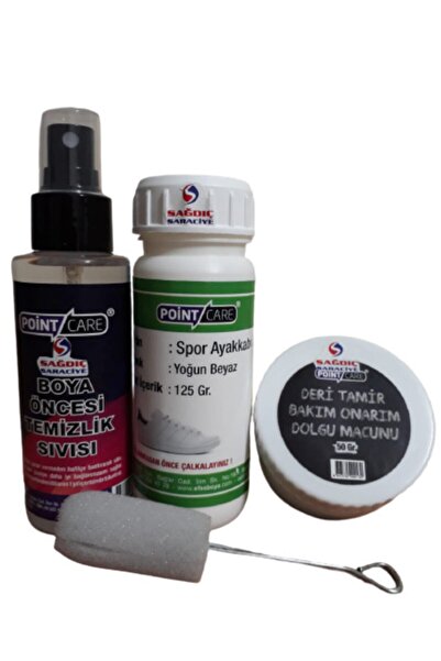 Point Care Ekstra Yoğun Beyaz Ayakkabı Boyası Temizleme Sıvısı Ve Çatlak Gide...