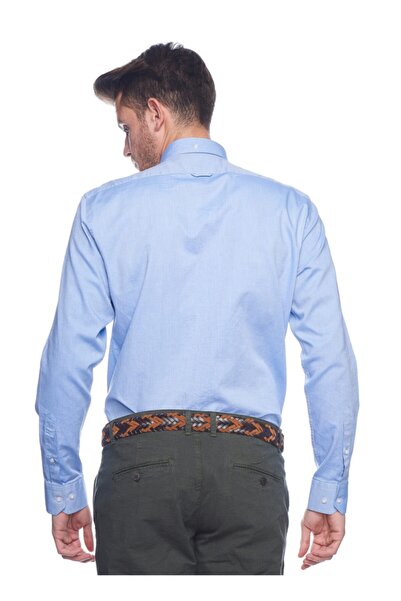 ALTINYILDIZ CLASSICS Erkek Mavi Tailored Slim Fit Gömlek 4R2016200123