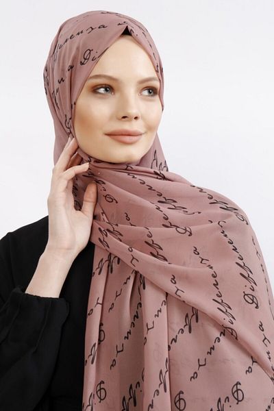 Differenza Logo Shawl Mink