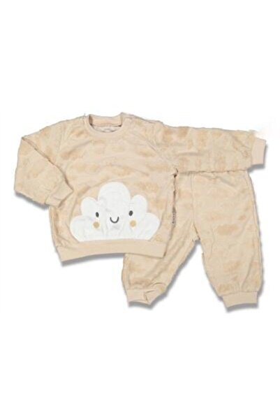 Necix's Baby Beige Embossed Cloud Soft Double Set