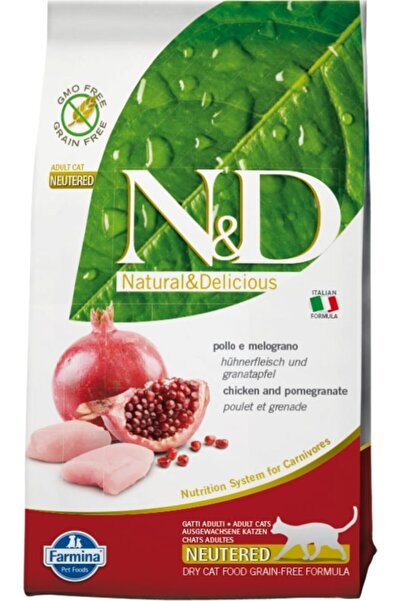 N&D N&amp;d Tahılsız Kısır Tavuk Nar Kedi Maması 5 Kg.