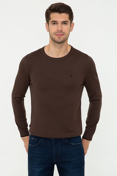 Pierre Cardin Кафяв мъжки пуловер G021SZ0TK.0001389957