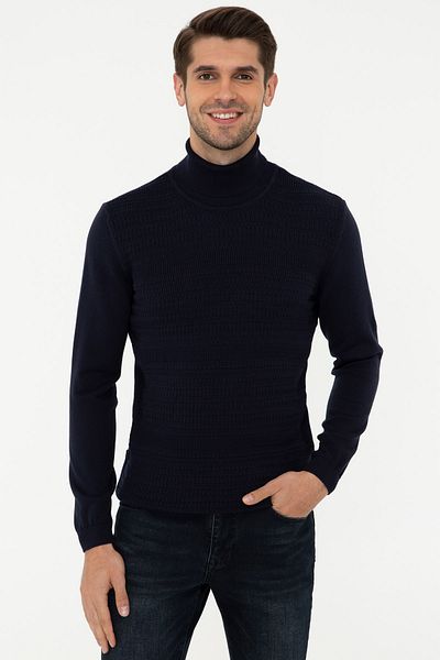 Pierre Cardin Тъмносин мъжки пуловер G021SZ0TK.000.1388104