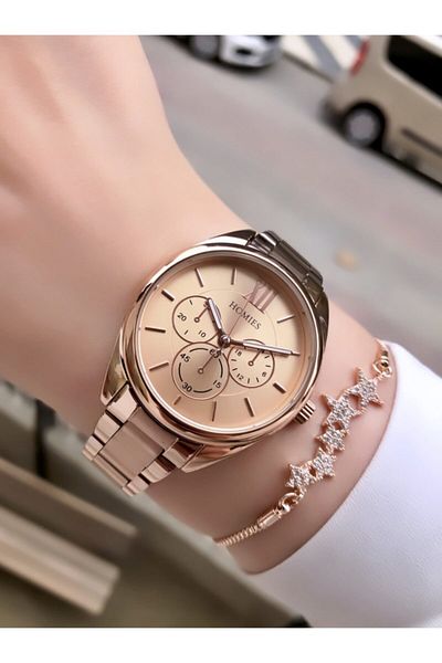 Homies Women - Gold Colored Clock