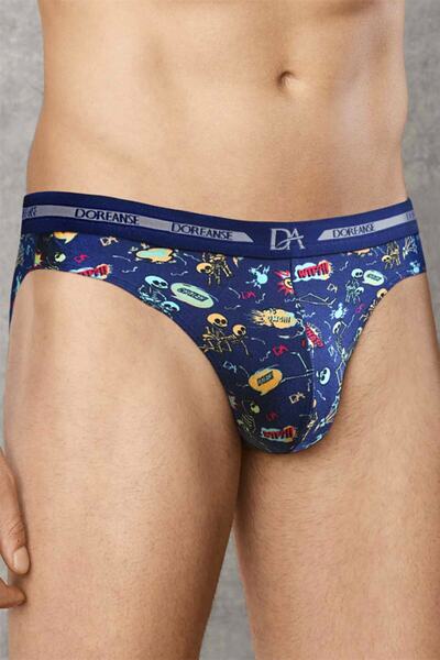 Doreanse Patterned Men's Modal Slip