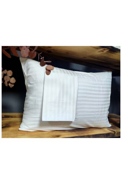 COLLESSİA 100% Cotton Way Satin Luxury Hotel Series Μαξιλαροθήκη 2 τεμαχίων Μαξιλαροθήκη