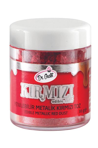 PASTRY PLANET Dr Gusto Red Edible Metallic Powder Gilding Paint 10 g