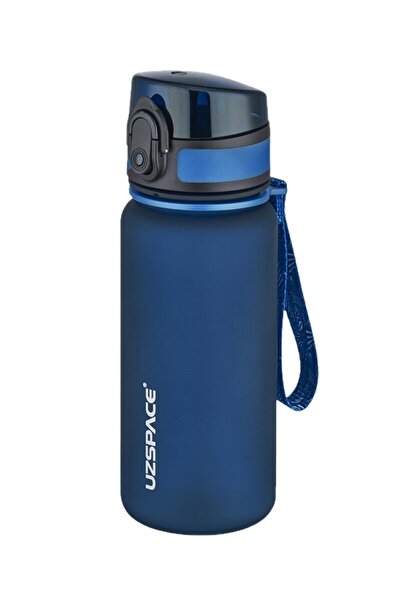 Uzspace زجاجة مياه تريتان صغيرة باللون الأزرق الداكن - 0.35 لتر، 350 مل، مودي...